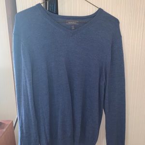 Bonobos men’s blue v neck  merino wool sweater